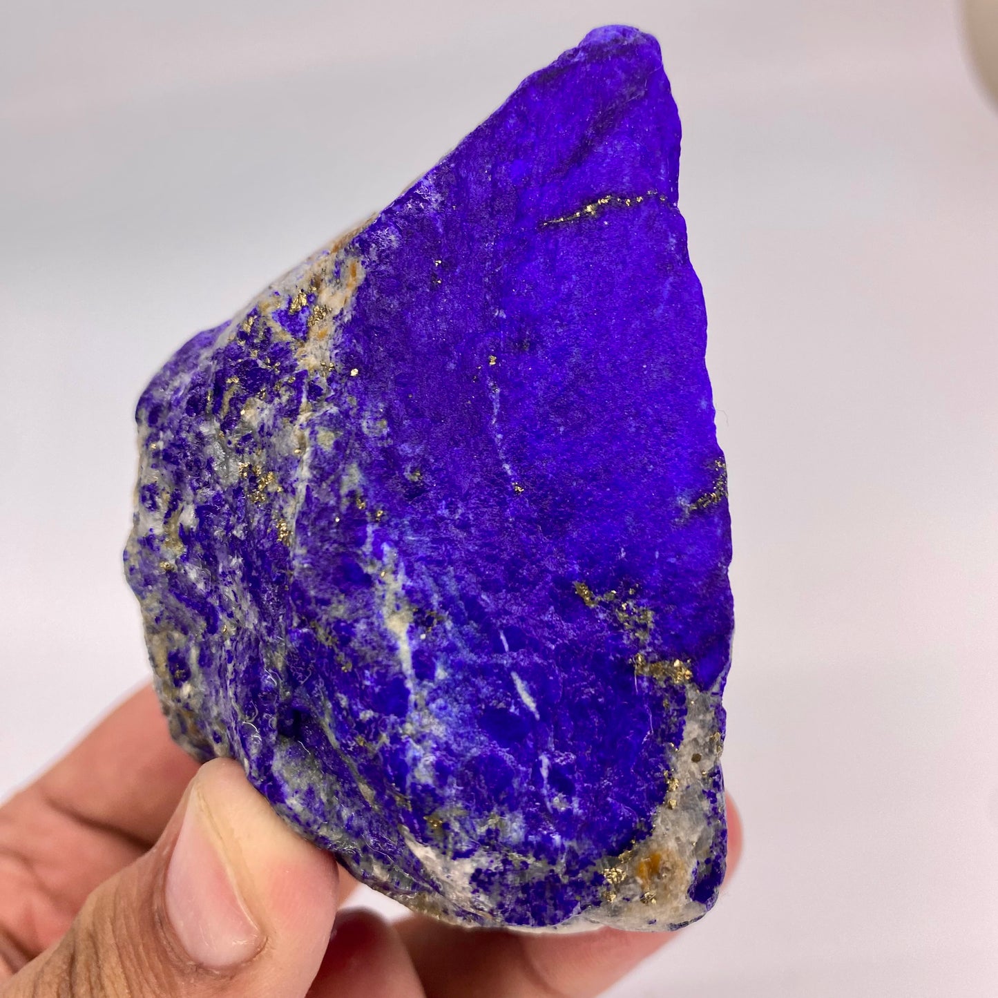 Lapis Lazuli, Lazurite, Afghanistan Minerals, 375g, Rough Gemstone, Royal Blue Lapis, Pyrite Inclusions, Lapidary Rough, Cabinet Specimen