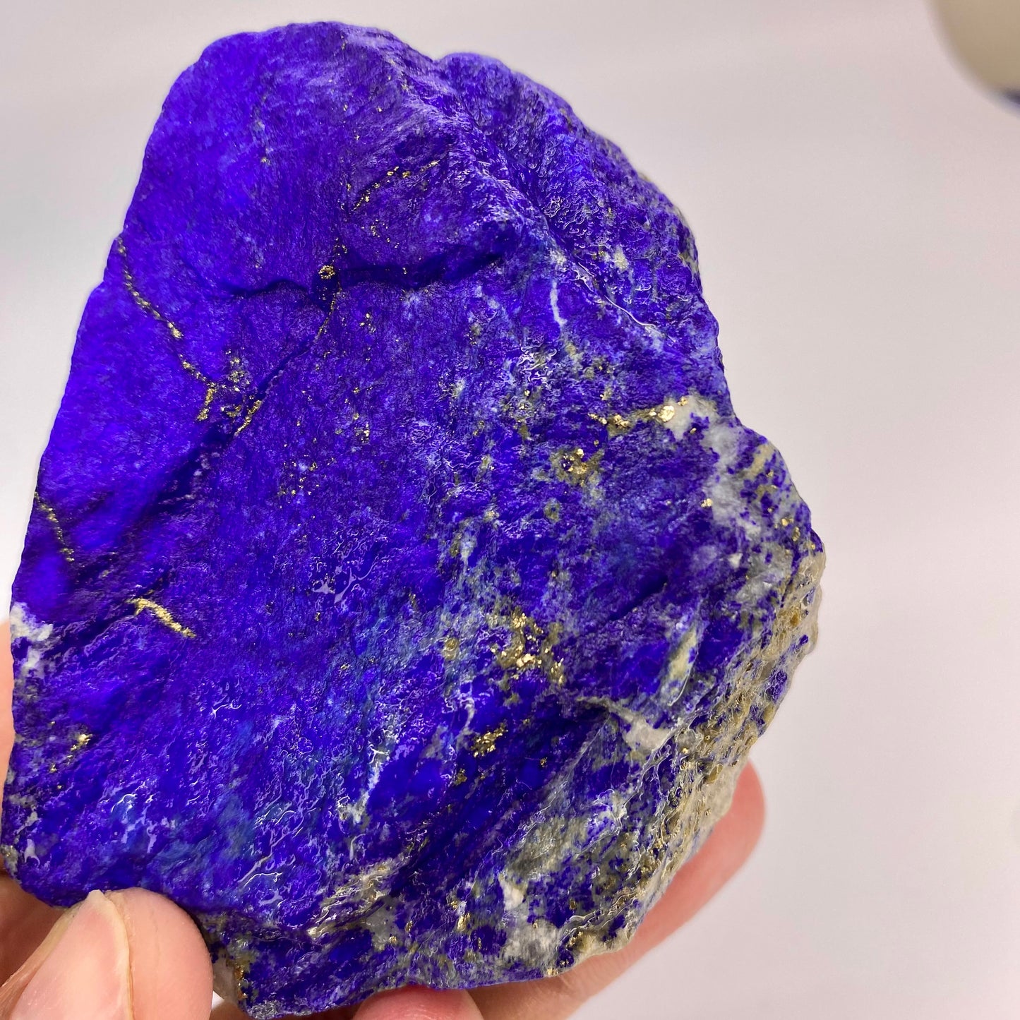 Lapis Lazuli, Lazurite, Afghanistan Minerals, 375g, Rough Gemstone, Royal Blue Lapis, Pyrite Inclusions, Lapidary Rough, Cabinet Specimen