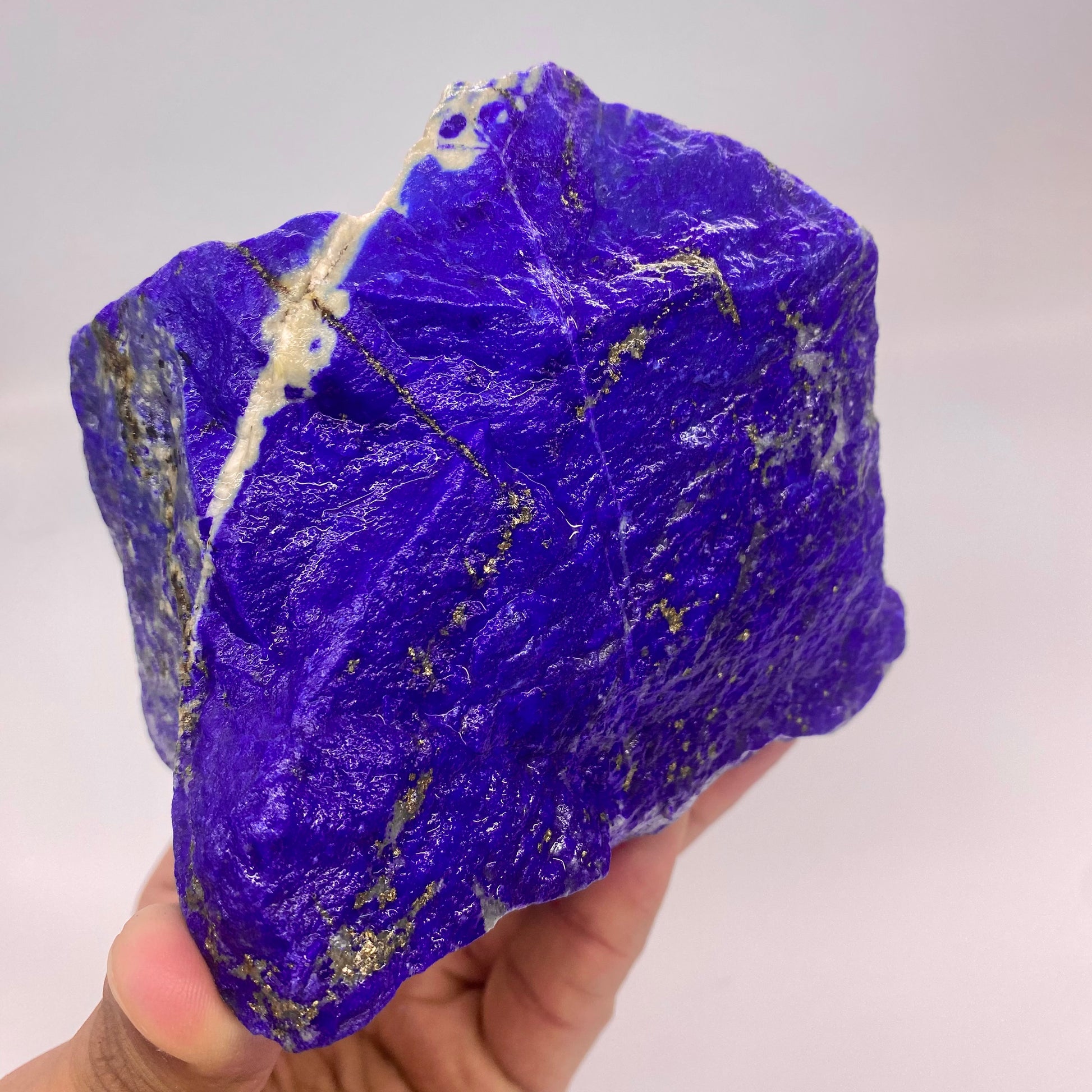 Lapis Lazuli, Lazurite, Afghanistan Minerals, 319g, Rough Gemstone, Royal Blue Lapis, Pyrite Inclusions, Lapidary Rough, Cabinet Specimen