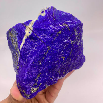Lapis Lazuli, Lazurite, Afghanistan Minerals, 319g, Rough Gemstone, Royal Blue Lapis, Pyrite Inclusions, Lapidary Rough, Cabinet Specimen