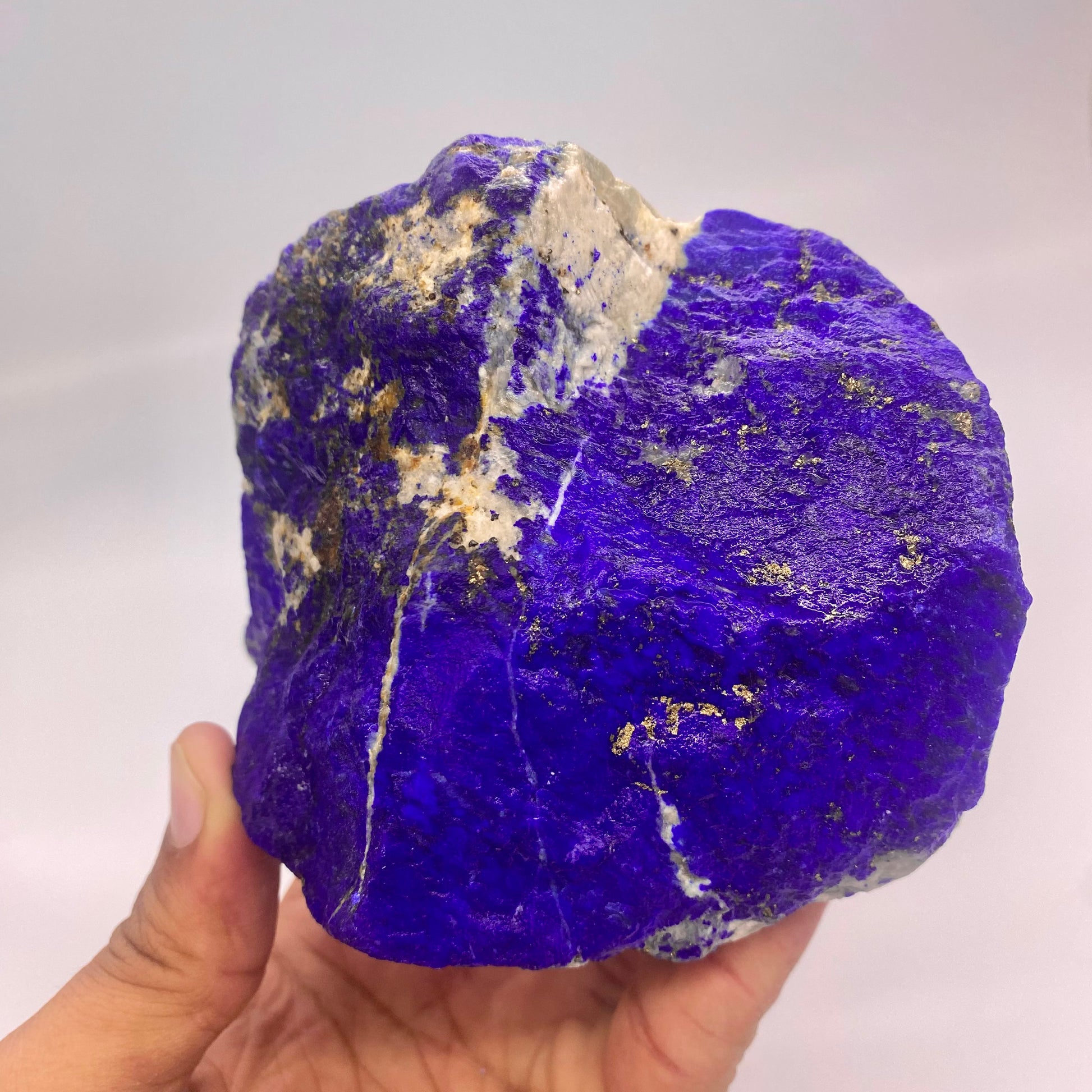 Lapis Lazuli, Lazurite, Afghanistan Minerals, 319g, Rough Gemstone, Royal Blue Lapis, Pyrite Inclusions, Lapidary Rough, Cabinet Specimen