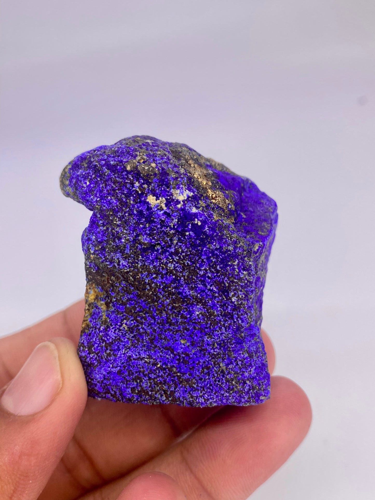 Lapis Lazuli, Lazurite, Afghanistan Minerals, 109g, Rough Gemstone, Royal Blue Lapis, Pyrite Inclusions, Lapidary Rough, Cabinet Specimen