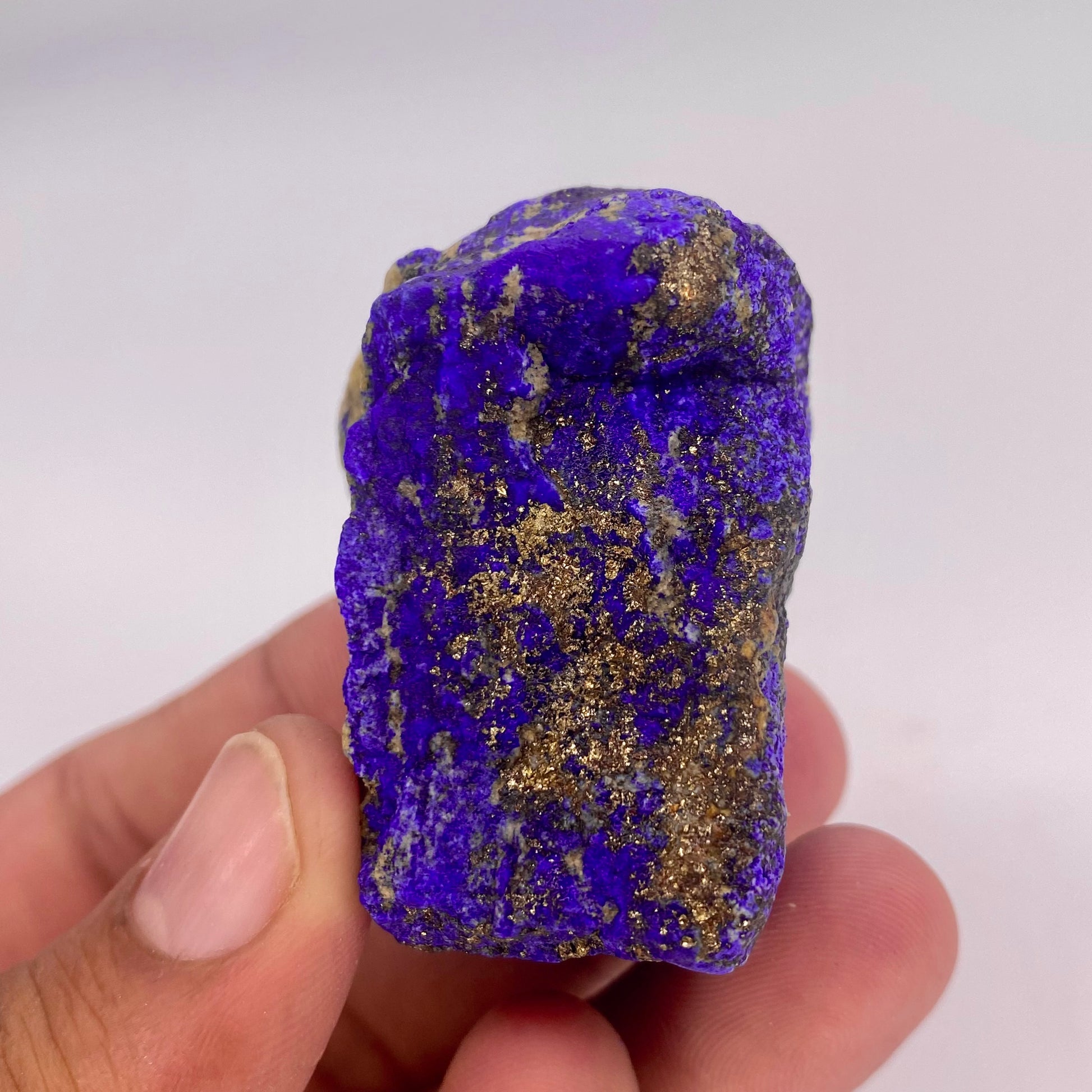 Lapis Lazuli, Lazurite, Afghanistan Minerals, 109g, Rough Gemstone, Royal Blue Lapis, Pyrite Inclusions, Lapidary Rough, Cabinet Specimen