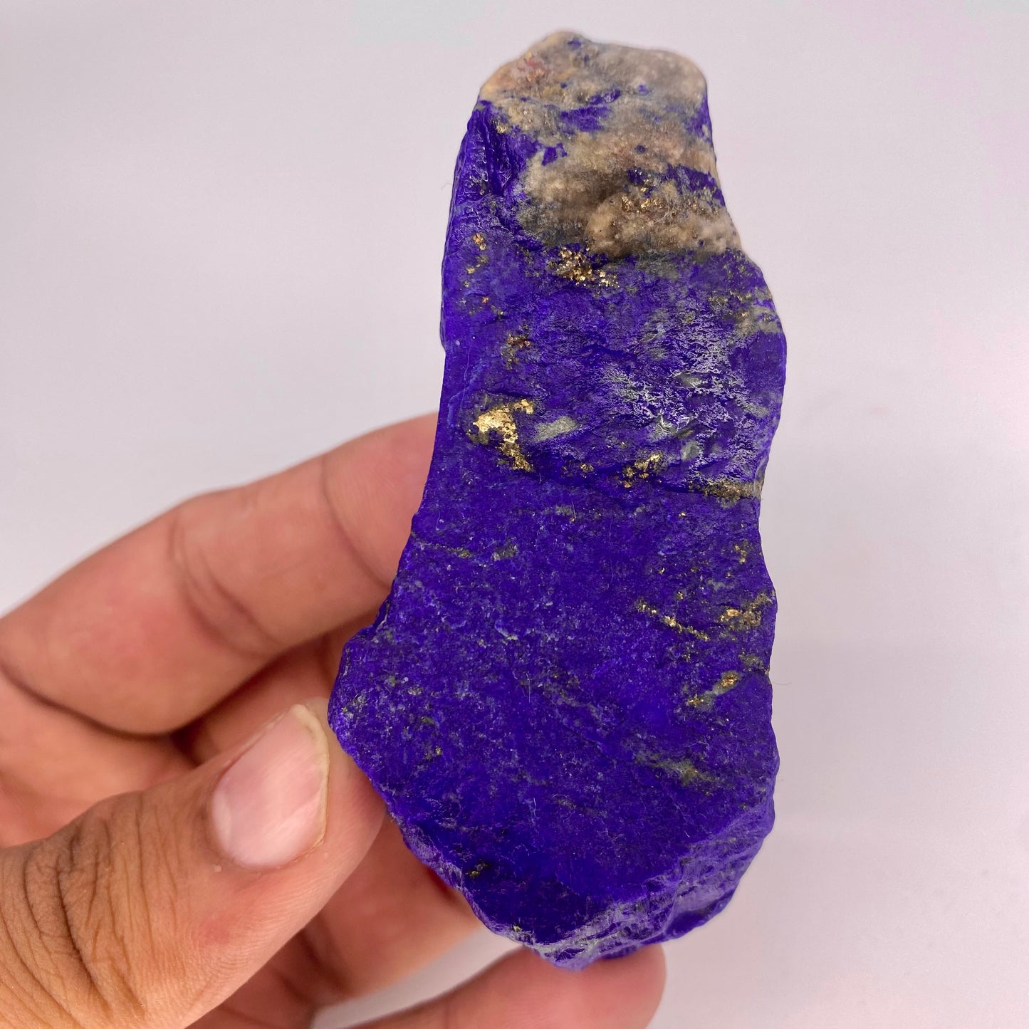 Lapis Lazuli, Lazurite, Afghanistan Minerals, 343g, Rough Gemstone, Royal Blue Lapis, Pyrite Inclusions, Lapidary Rough, Cabinet Specimen