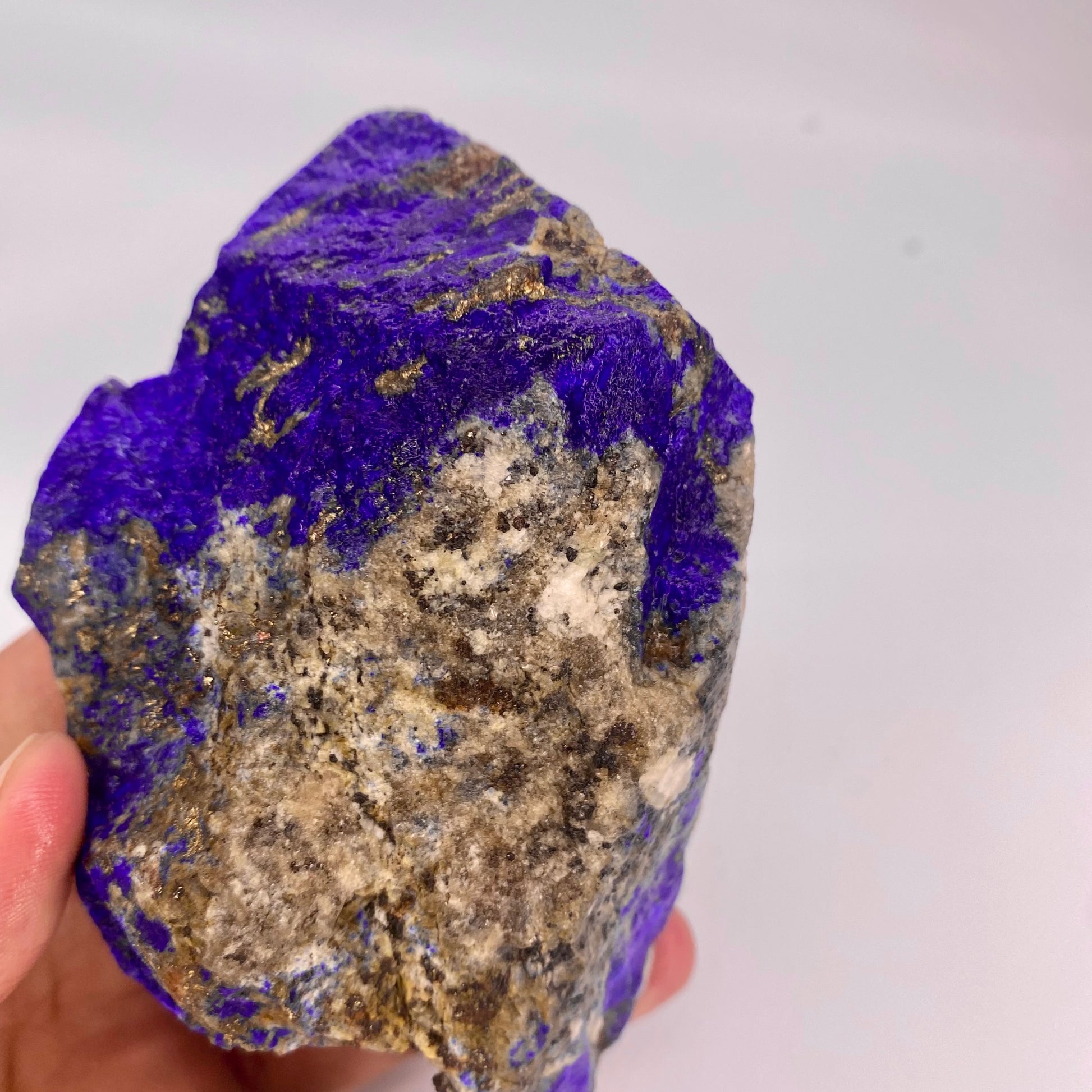 Lapis Lazuli, Lazurite, Afghanistan Minerals, 850g, Rough Gemstone, Royal Blue Lapis, Pyrite Inclusions, Lapidary Rough, Cabinet Specimen