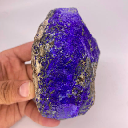 Lapis Lazuli, Lazurite, Afghanistan Minerals, 850g, Rough Gemstone, Royal Blue Lapis, Pyrite Inclusions, Lapidary Rough, Cabinet Specimen