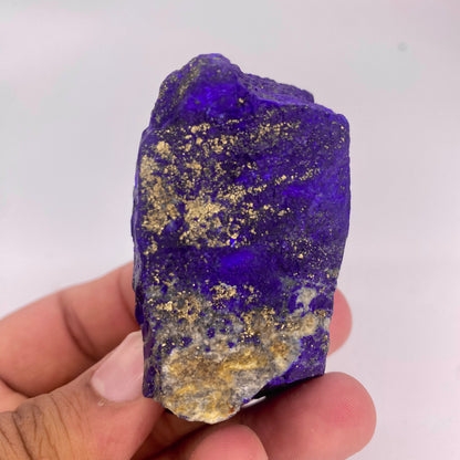 Lapis Lazuli, Lazurite, Afghanistan Minerals, 166g, Rough Gemstone, Royal Blue Lapis, Pyrite Inclusions, Lapidary Rough, Cabinet Specimen