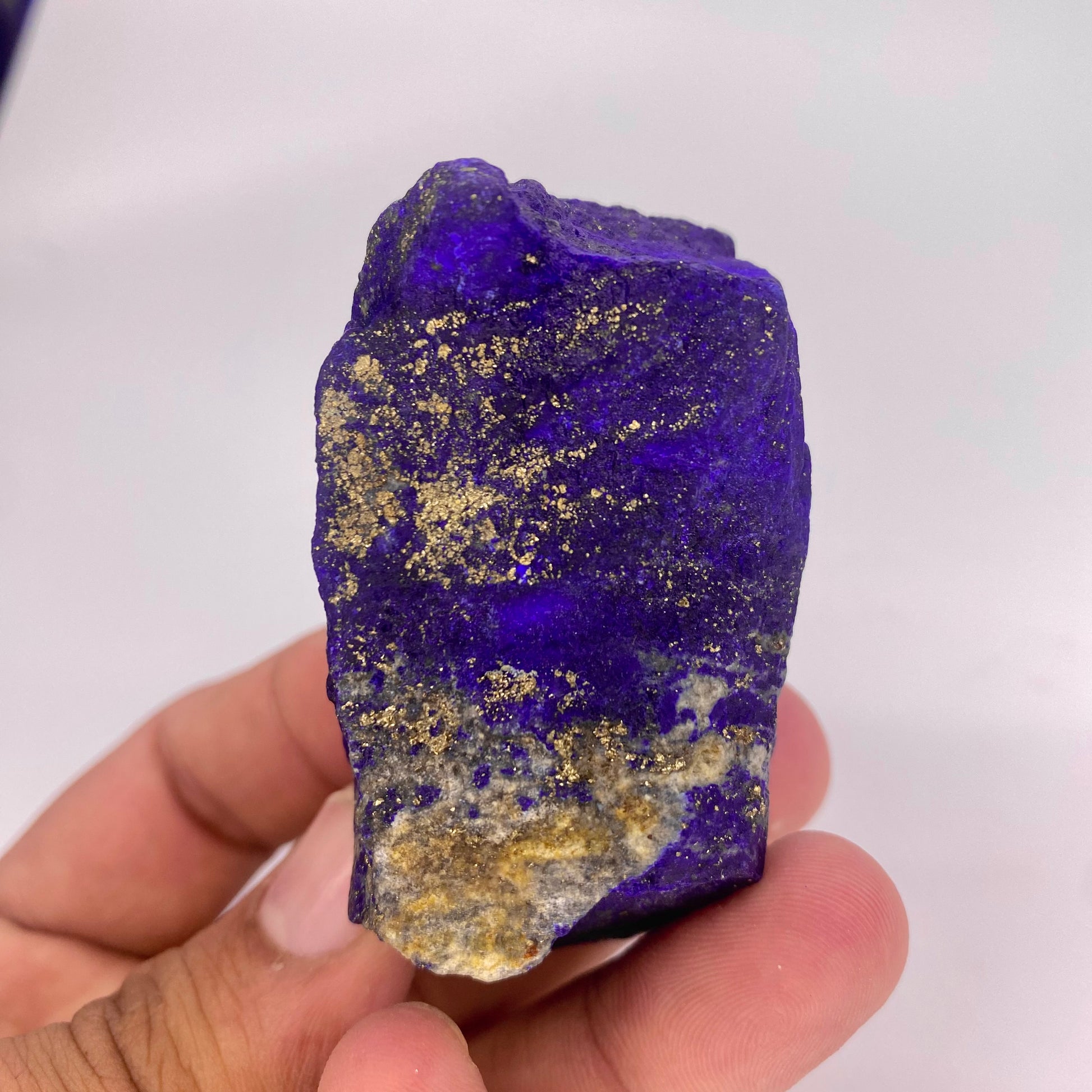 Lapis Lazuli, Lazurite, Afghanistan Minerals, 166g, Rough Gemstone, Royal Blue Lapis, Pyrite Inclusions, Lapidary Rough, Cabinet Specimen