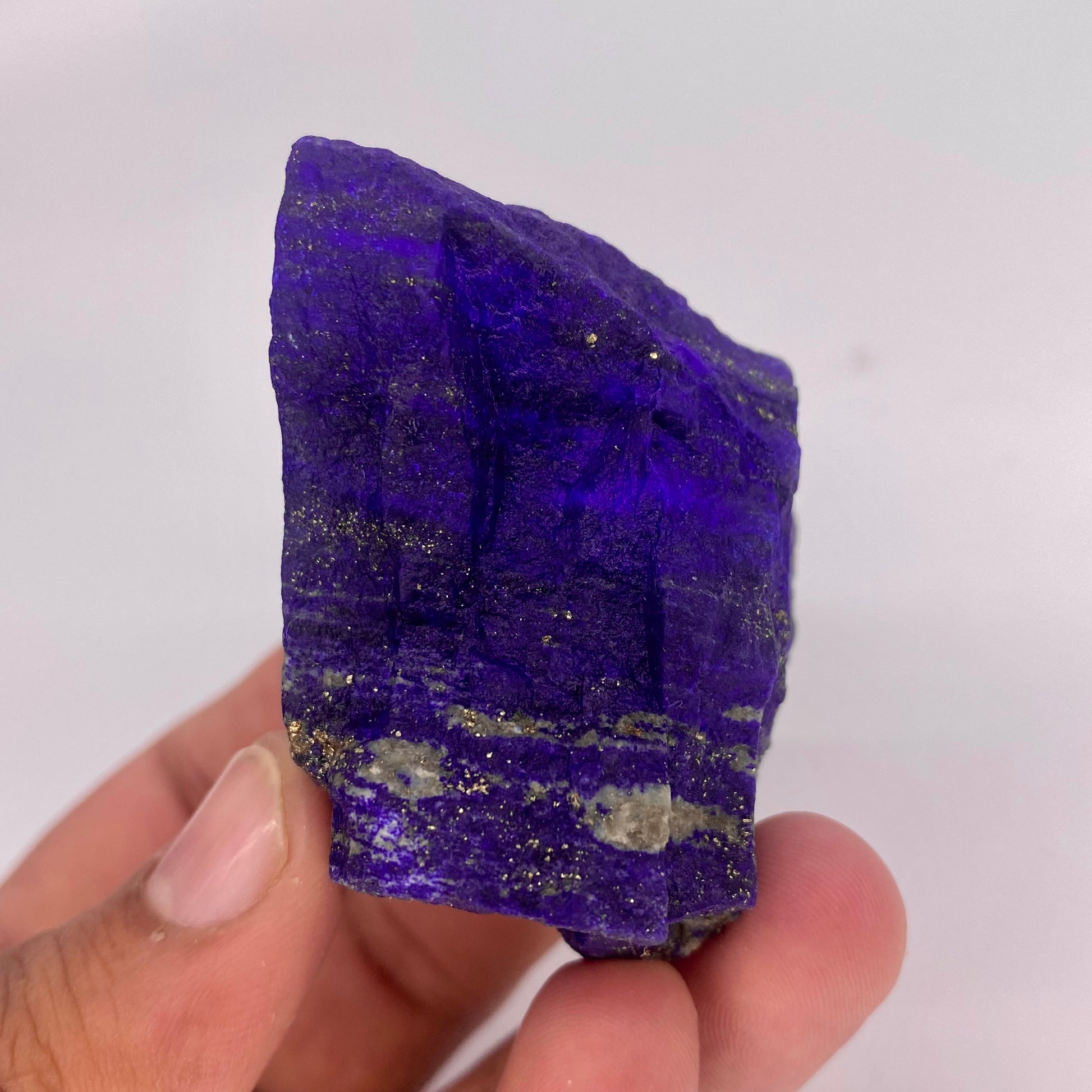 Lapis Lazuli, Lazurite, Afghanistan Minerals, 166g, Rough Gemstone, Royal Blue Lapis, Pyrite Inclusions, Lapidary Rough, Cabinet Specimen
