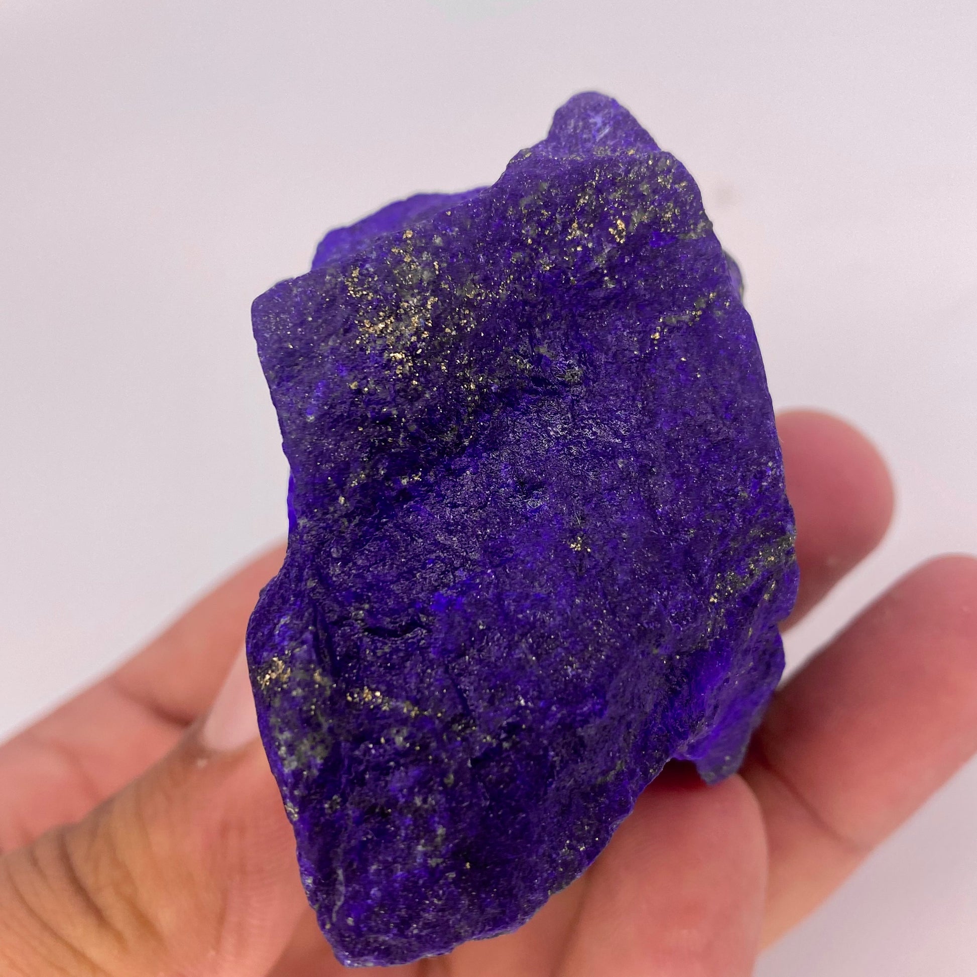 Lapis Lazuli, Lazurite, Afghanistan Minerals, 166g, Rough Gemstone, Royal Blue Lapis, Pyrite Inclusions, Lapidary Rough, Cabinet Specimen