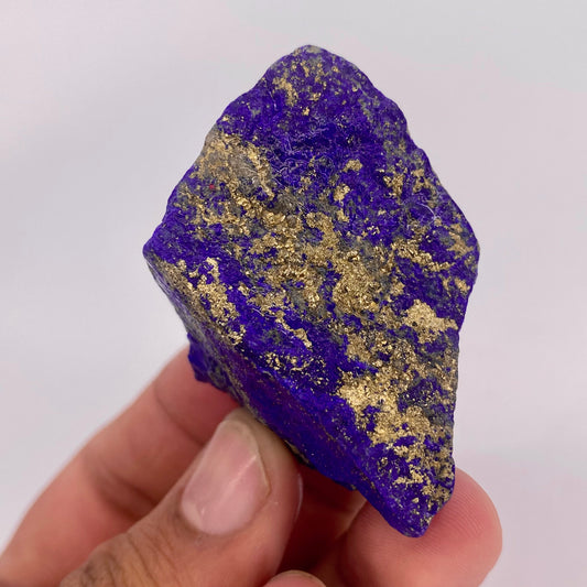 Lapis Lazuli, Lazurite, Afghanistan Minerals, 60g, Rough Gemstone, Royal Blue Lapis, Pyrite Inclusions, Lapidary Rough, Cabinet Specimen