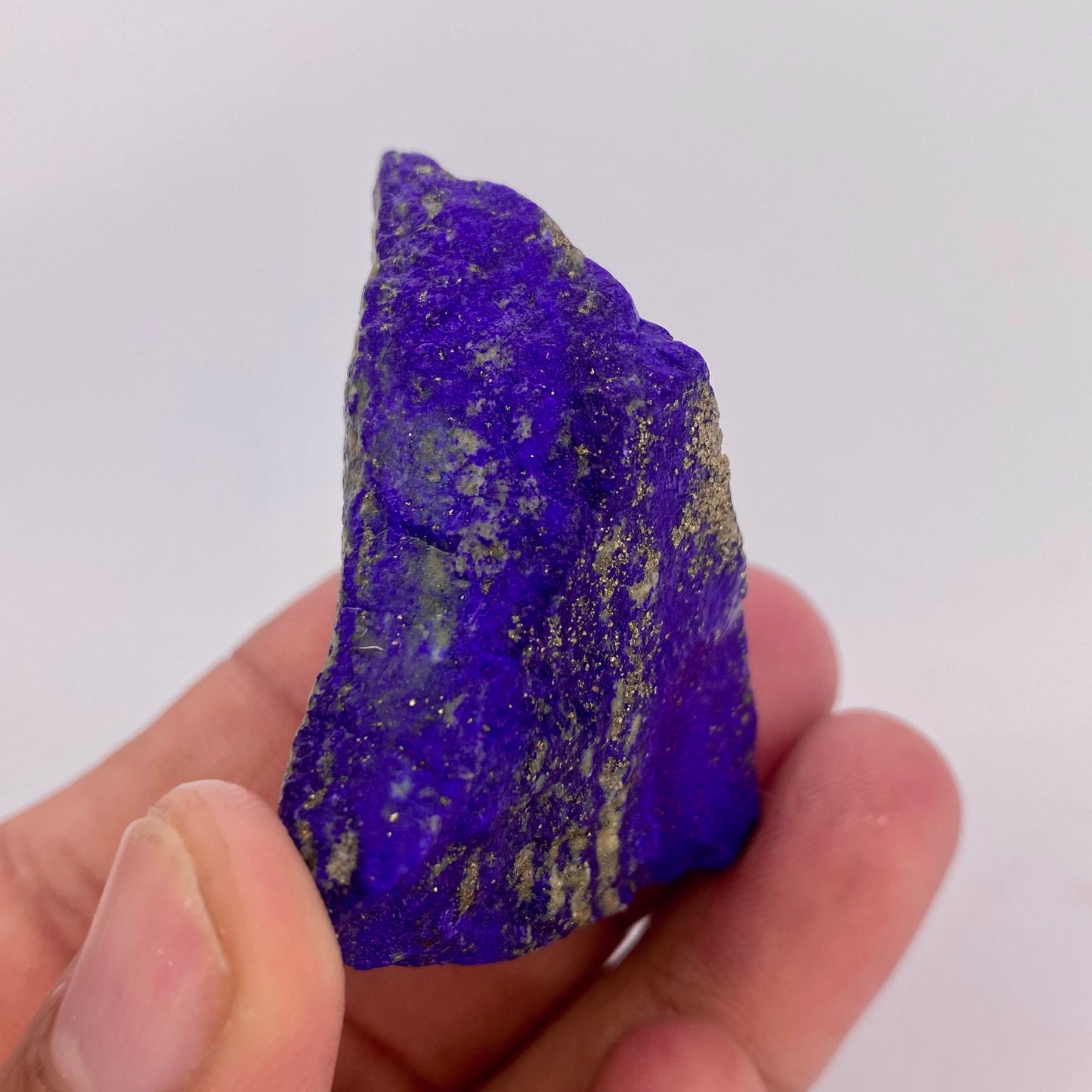 Lapis Lazuli, Lazurite, Afghanistan Minerals, 60g, Rough Gemstone, Royal Blue Lapis, Pyrite Inclusions, Lapidary Rough, Cabinet Specimen