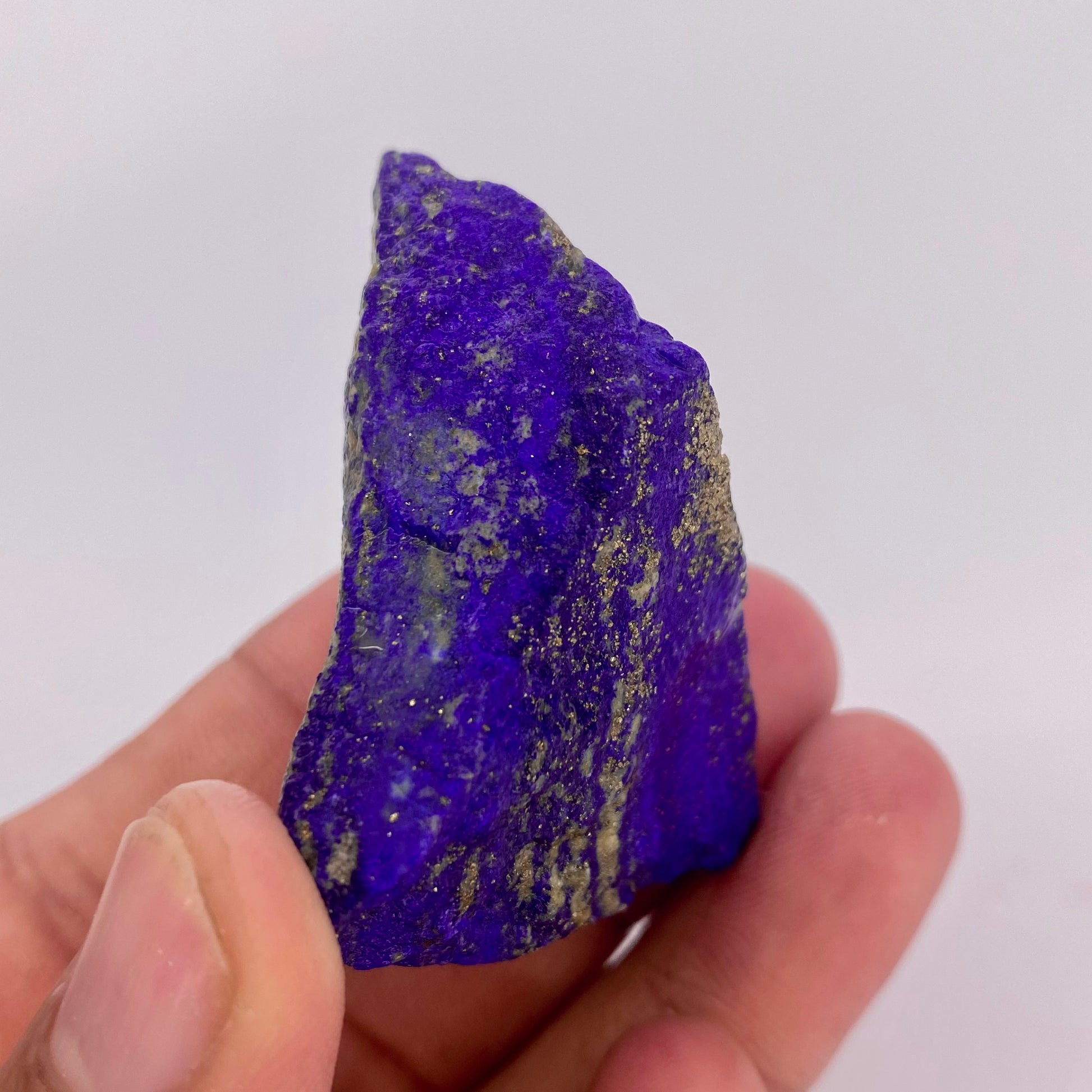 Lapis Lazuli, Lazurite, Afghanistan Minerals, 60g, Rough Gemstone, Royal Blue Lapis, Pyrite Inclusions, Lapidary Rough, Cabinet Specimen