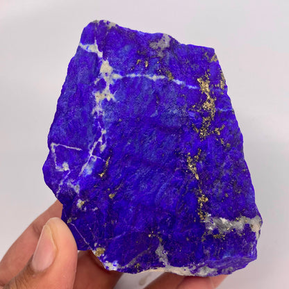 Lapis Lazuli, Lazurite, Afghanistan Minerals, 343g, Rough Gemstone, Royal Blue Lapis, Pyrite Inclusions, Lapidary Rough, Cabinet Specimen