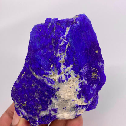 Lapis Lazuli, Lazurite, Afghanistan Minerals, 343g, Rough Gemstone, Royal Blue Lapis, Pyrite Inclusions, Lapidary Rough, Cabinet Specimen