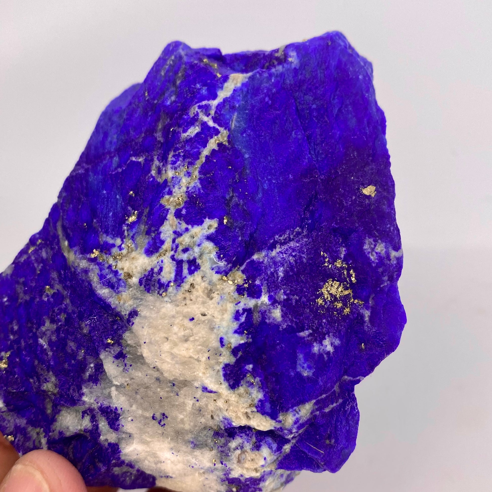 Lapis Lazuli, Lazurite, Afghanistan Minerals, 343g, Rough Gemstone, Royal Blue Lapis, Pyrite Inclusions, Lapidary Rough, Cabinet Specimen