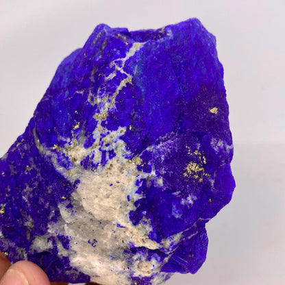 Lapis Lazuli, Lazurite, Afghanistan Minerals, 343g, Rough Gemstone, Royal Blue Lapis, Pyrite Inclusions, Lapidary Rough, Cabinet Specimen