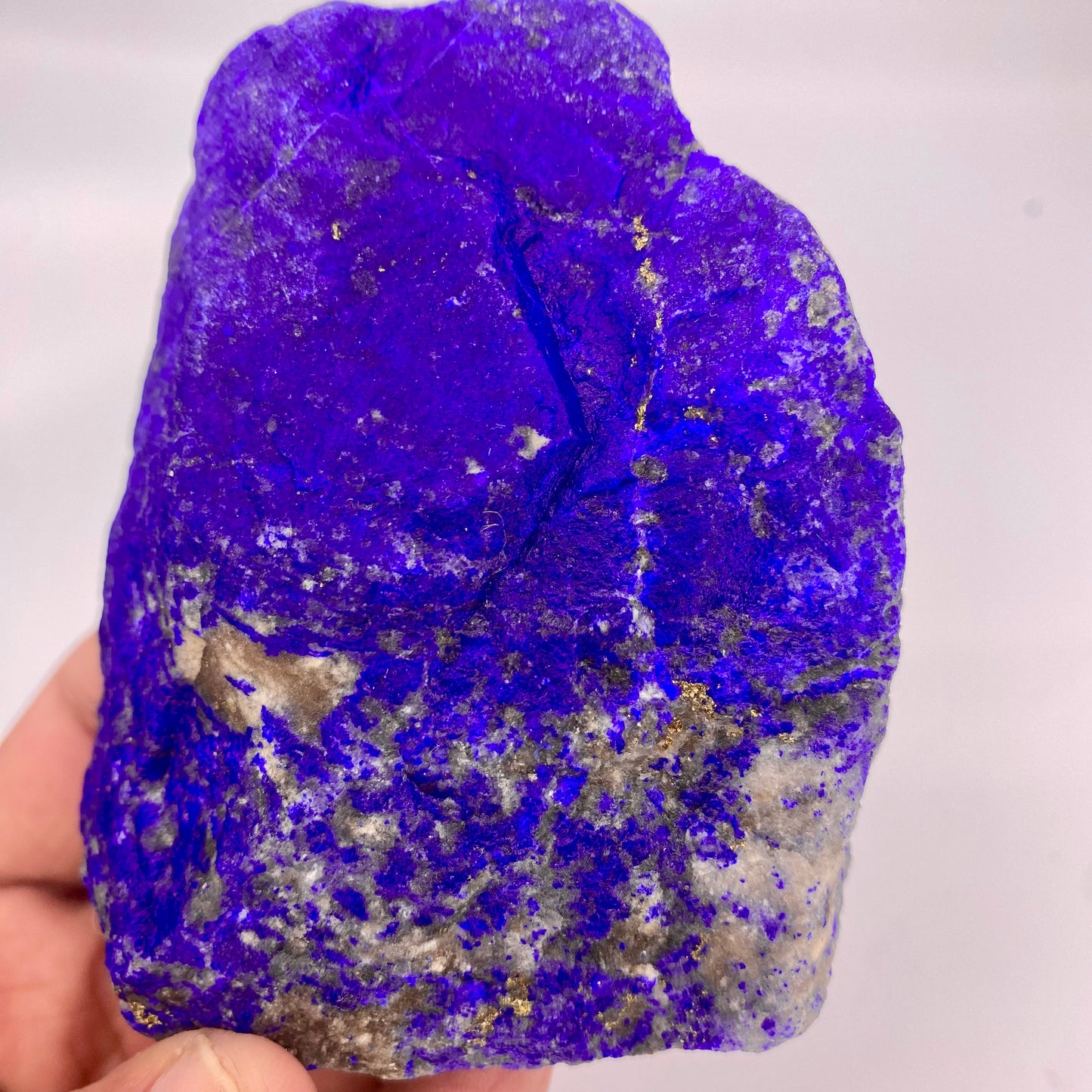 Lapis Lazuli, Lazurite, Afghanistan Minerals, 386g, Rough Gemstone, Royal Blue Lapis, Pyrite Inclusions, Lapidary Rough, Cabinet Specimen