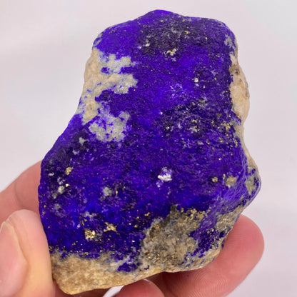 Lapis Lazuli, Lazurite, Afghanistan Minerals, 95g, Rough Gemstone, Royal Blue Lapis, Pyrite Inclusions, Lapidary Rough, Cabinet Specimen