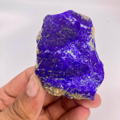 Lapis Lazuli, Lazurite, Afghanistan Minerals, 95g, Rough Gemstone, Royal Blue Lapis, Pyrite Inclusions, Lapidary Rough, Cabinet Specimen