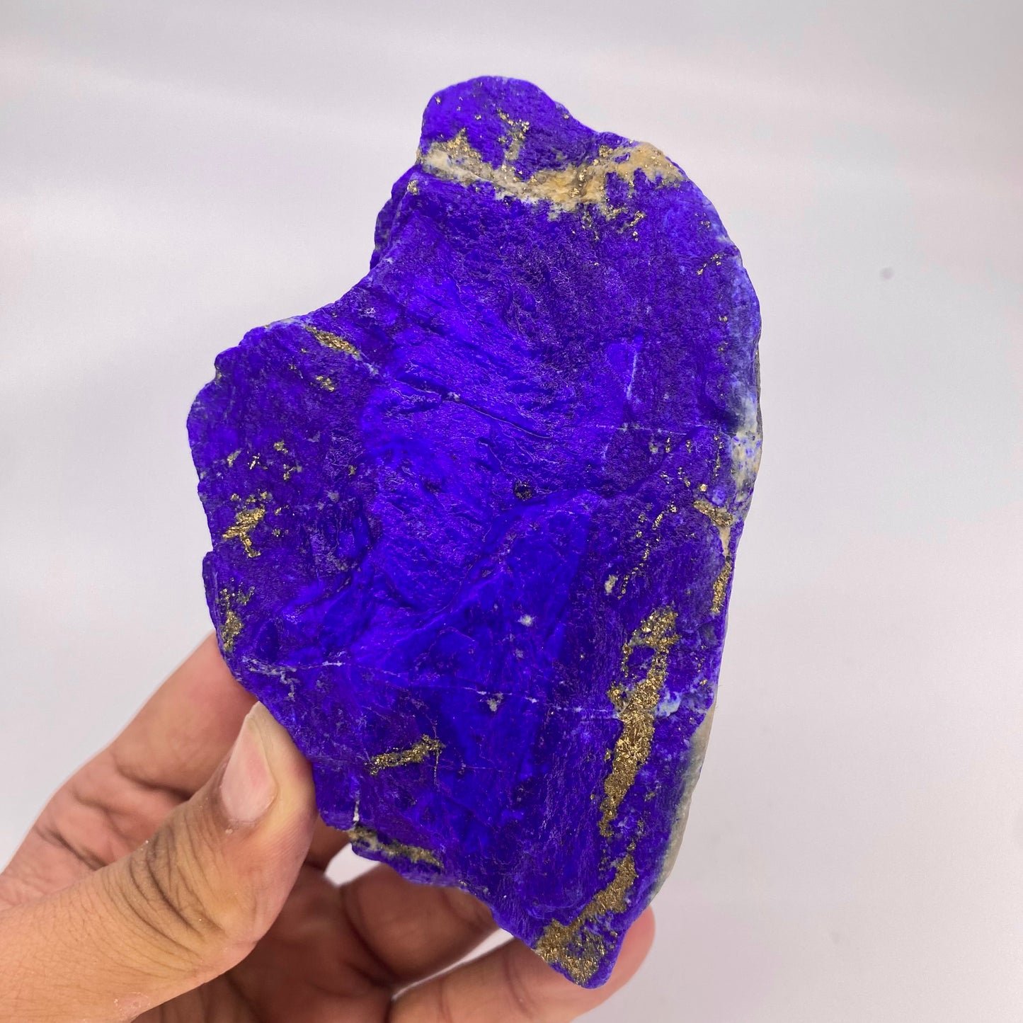 Lapis Lazuli, Lazurite, Afghanistan Minerals, 700g, Rough Gemstone, Royal Blue Lapis, Pyrite Inclusions, Lapidary Rough, Cabinet Specimen