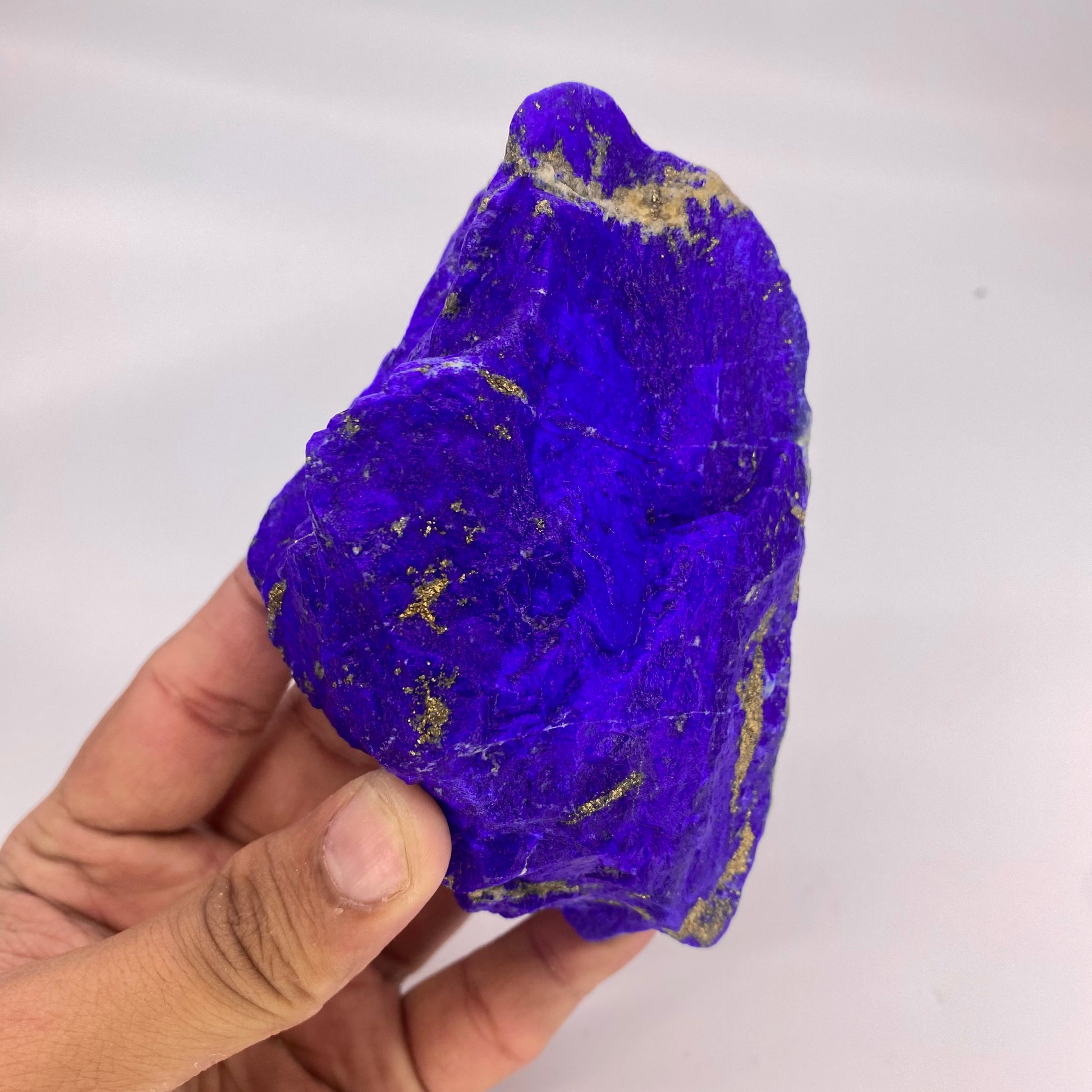 Lapis Lazuli, Lazurite, Afghanistan Minerals, 700g, Rough Gemstone, Royal Blue Lapis, Pyrite Inclusions, Lapidary Rough, Cabinet Specimen