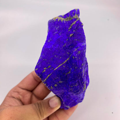 Lapis Lazuli, Lazurite, Afghanistan Minerals, 700g, Rough Gemstone, Royal Blue Lapis, Pyrite Inclusions, Lapidary Rough, Cabinet Specimen