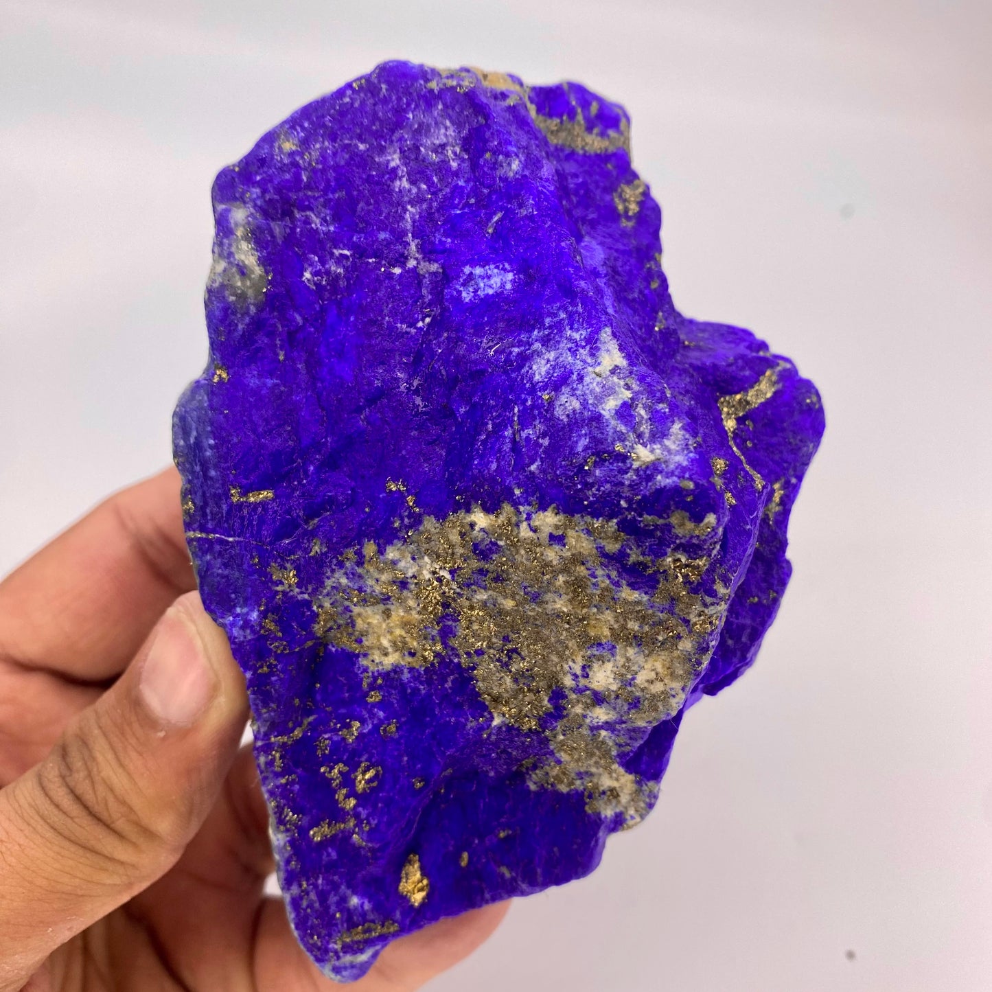 Lapis Lazuli, Lazurite, Afghanistan Minerals, 700g, Rough Gemstone, Royal Blue Lapis, Pyrite Inclusions, Lapidary Rough, Cabinet Specimen