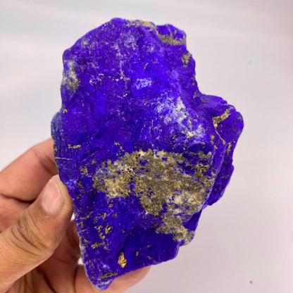 Lapis Lazuli, Lazurite, Afghanistan Minerals, 700g, Rough Gemstone, Royal Blue Lapis, Pyrite Inclusions, Lapidary Rough, Cabinet Specimen