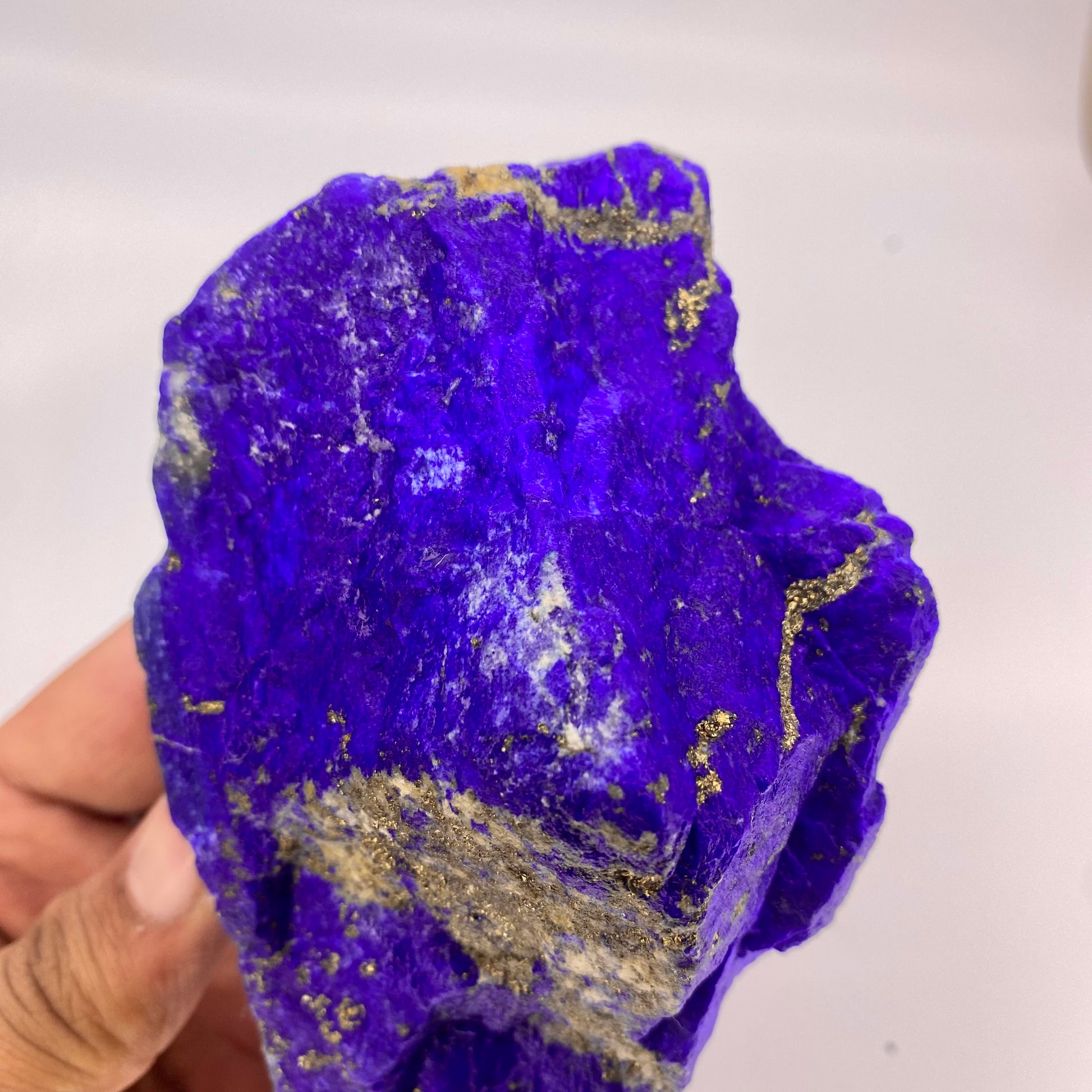 Lapis Lazuli, Lazurite, Afghanistan Minerals, 700g, Rough Gemstone, Royal Blue Lapis, Pyrite Inclusions, Lapidary Rough, Cabinet Specimen