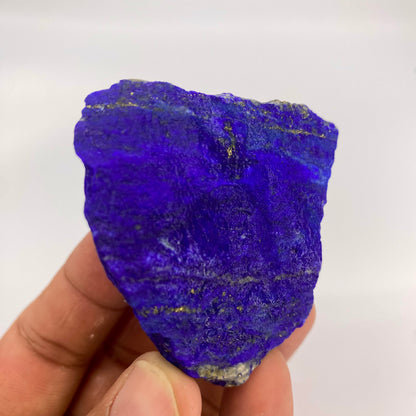 Lapis Lazuli, Lazurite, Afghanistan Minerals, 115g, Rough Gemstone, Royal Blue Lapis, Pyrite Inclusions, Lapidary Rough, Cabinet Specimen