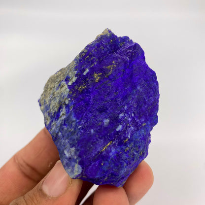 Lapis Lazuli, Lazurite, Afghanistan Minerals, 115g, Rough Gemstone, Royal Blue Lapis, Pyrite Inclusions, Lapidary Rough, Cabinet Specimen