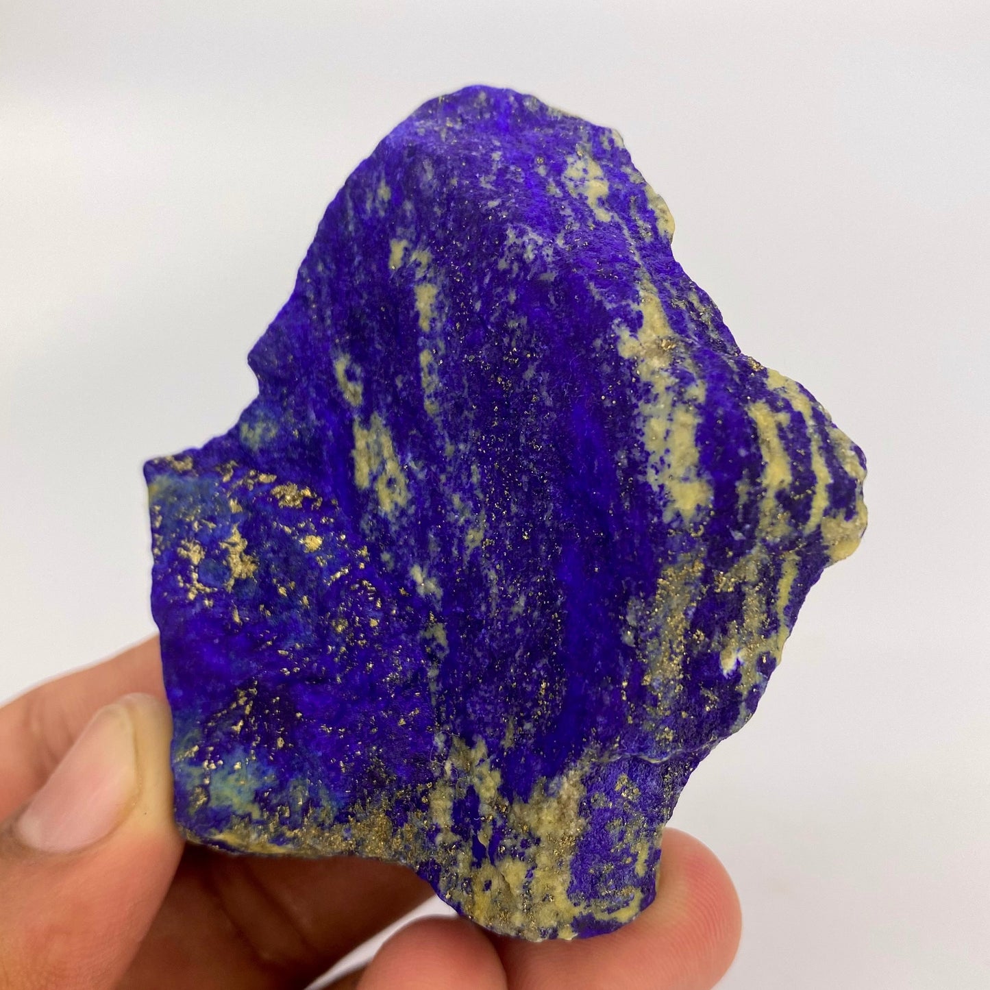 Lapis Lazuli, Lazurite, Afghanistan Minerals, 650g, Rough Gemstone, Royal Blue Lapis, Pyrite Inclusions, Lapidary Rough, Cabinet Specimen