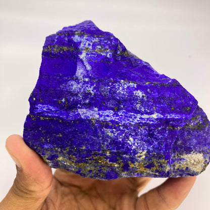Lapis Lazuli, Lazurite, Afghanistan Minerals, 600g, Rough Gemstone, Royal Blue Lapis, Pyrite Inclusions, Lapidary Rough, Cabinet Specimen