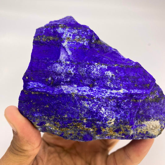 Lapis Lazuli, Lazurite, Afghanistan Minerals, 600g, Rough Gemstone, Royal Blue Lapis, Pyrite Inclusions, Lapidary Rough, Cabinet Specimen