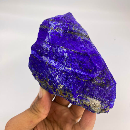 Lapis Lazuli, Lazurite, Afghanistan Minerals, 600g, Rough Gemstone, Royal Blue Lapis, Pyrite Inclusions, Lapidary Rough, Cabinet Specimen