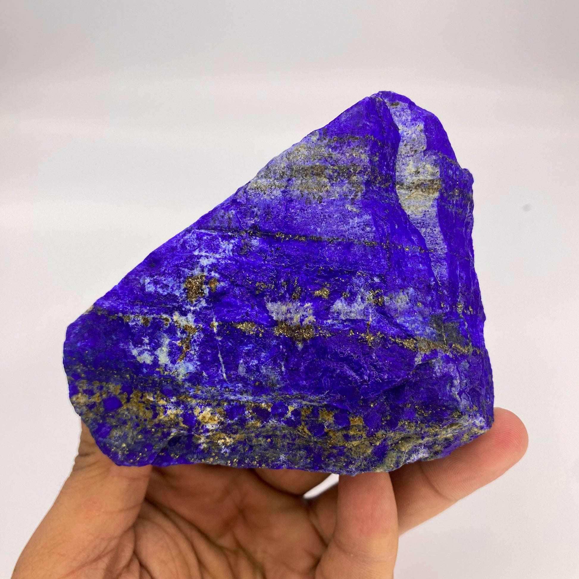 Lapis Lazuli, Lazurite, Afghanistan Minerals, 600g, Rough Gemstone, Royal Blue Lapis, Pyrite Inclusions, Lapidary Rough, Cabinet Specimen