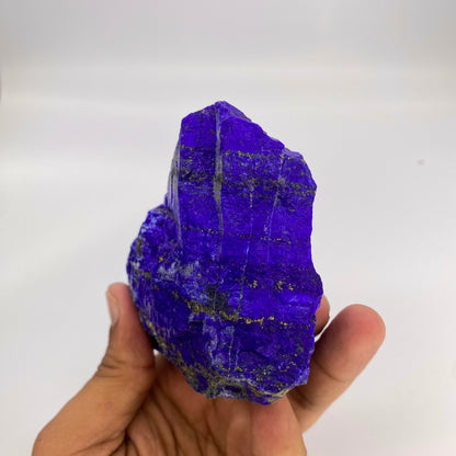 Lapis Lazuli, Lazurite, Afghanistan Minerals, 600g, Rough Gemstone, Royal Blue Lapis, Pyrite Inclusions, Lapidary Rough, Cabinet Specimen