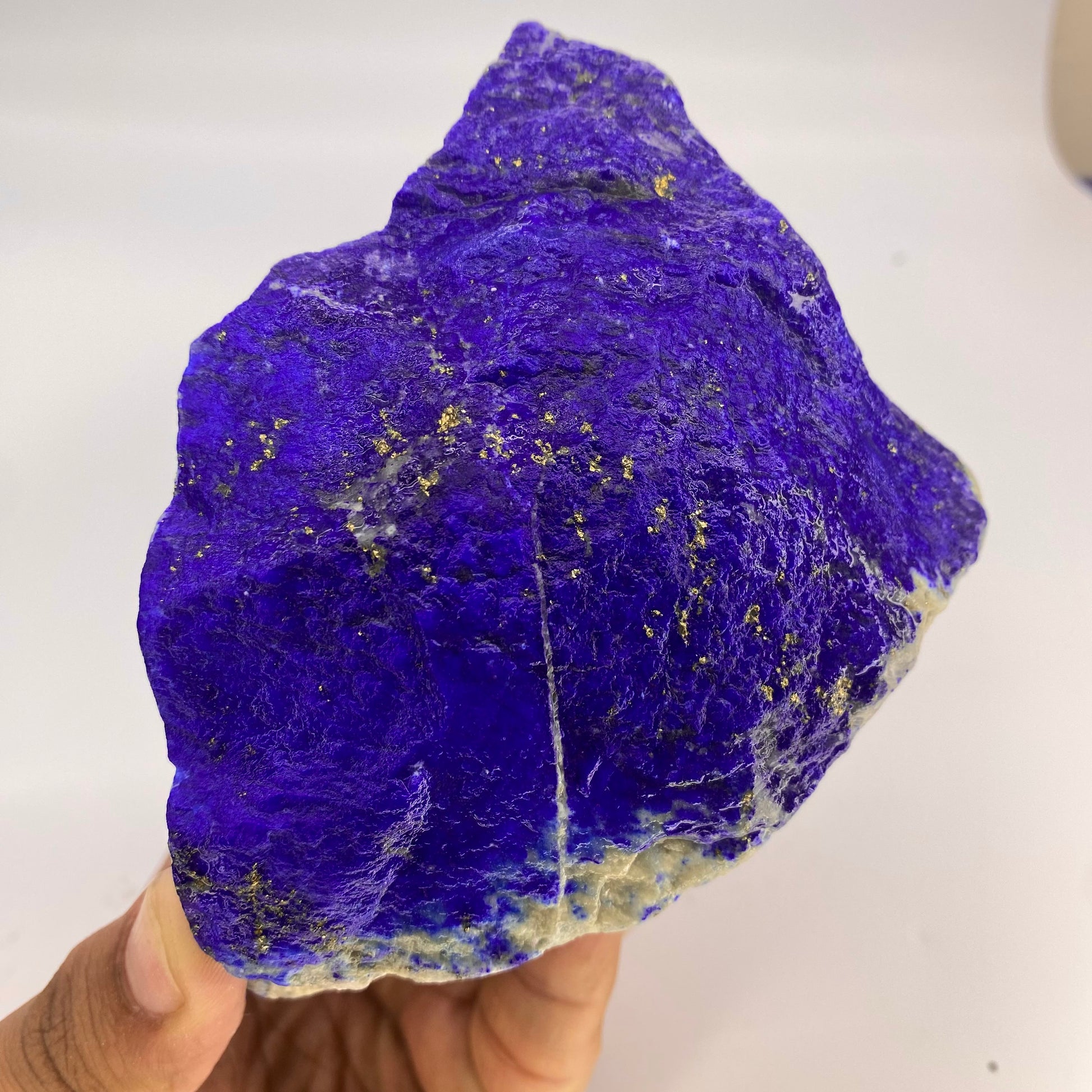 Lapis Lazuli, Lazurite, Afghanistan Minerals, 950g, Rough Gemstone, Royal Blue Lapis, Pyrite Inclusions, Lapidary Rough, Cabinet Specimen