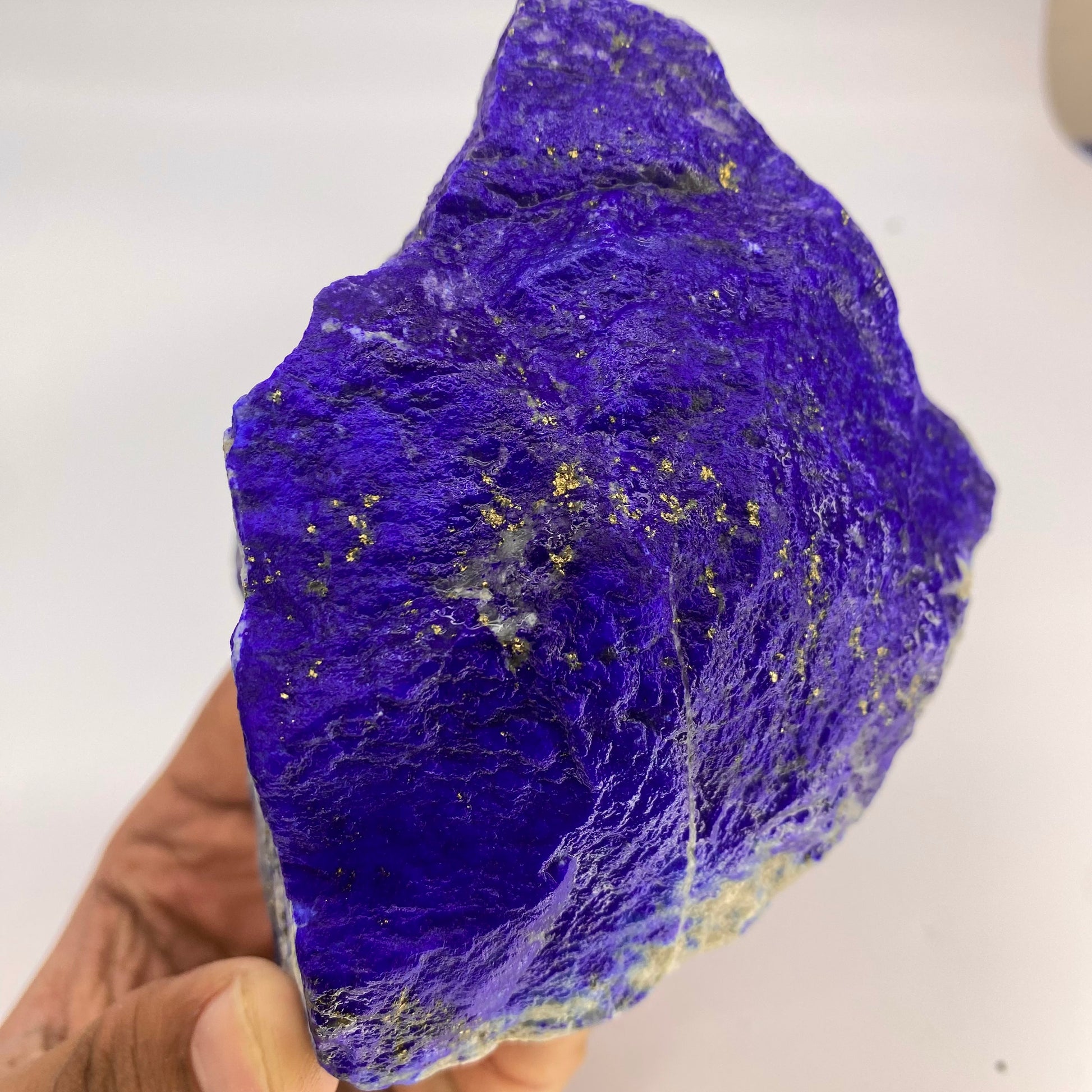 Lapis Lazuli, Lazurite, Afghanistan Minerals, 950g, Rough Gemstone, Royal Blue Lapis, Pyrite Inclusions, Lapidary Rough, Cabinet Specimen