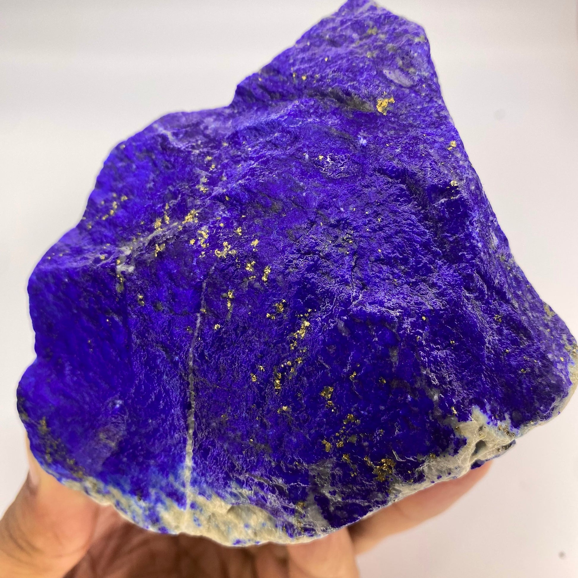 Lapis Lazuli, Lazurite, Afghanistan Minerals, 950g, Rough Gemstone, Royal Blue Lapis, Pyrite Inclusions, Lapidary Rough, Cabinet Specimen