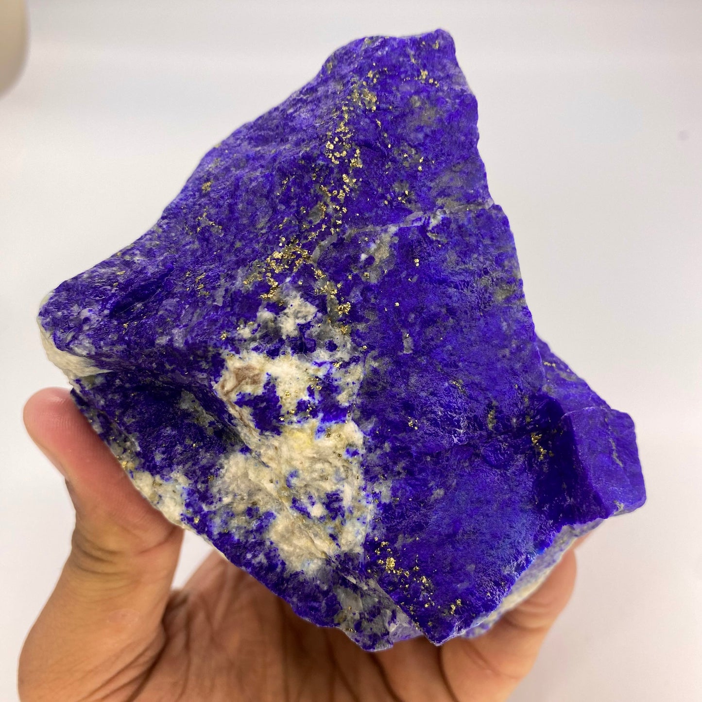 Lapis Lazuli, Lazurite, Afghanistan Minerals, 950g, Rough Gemstone, Royal Blue Lapis, Pyrite Inclusions, Lapidary Rough, Cabinet Specimen