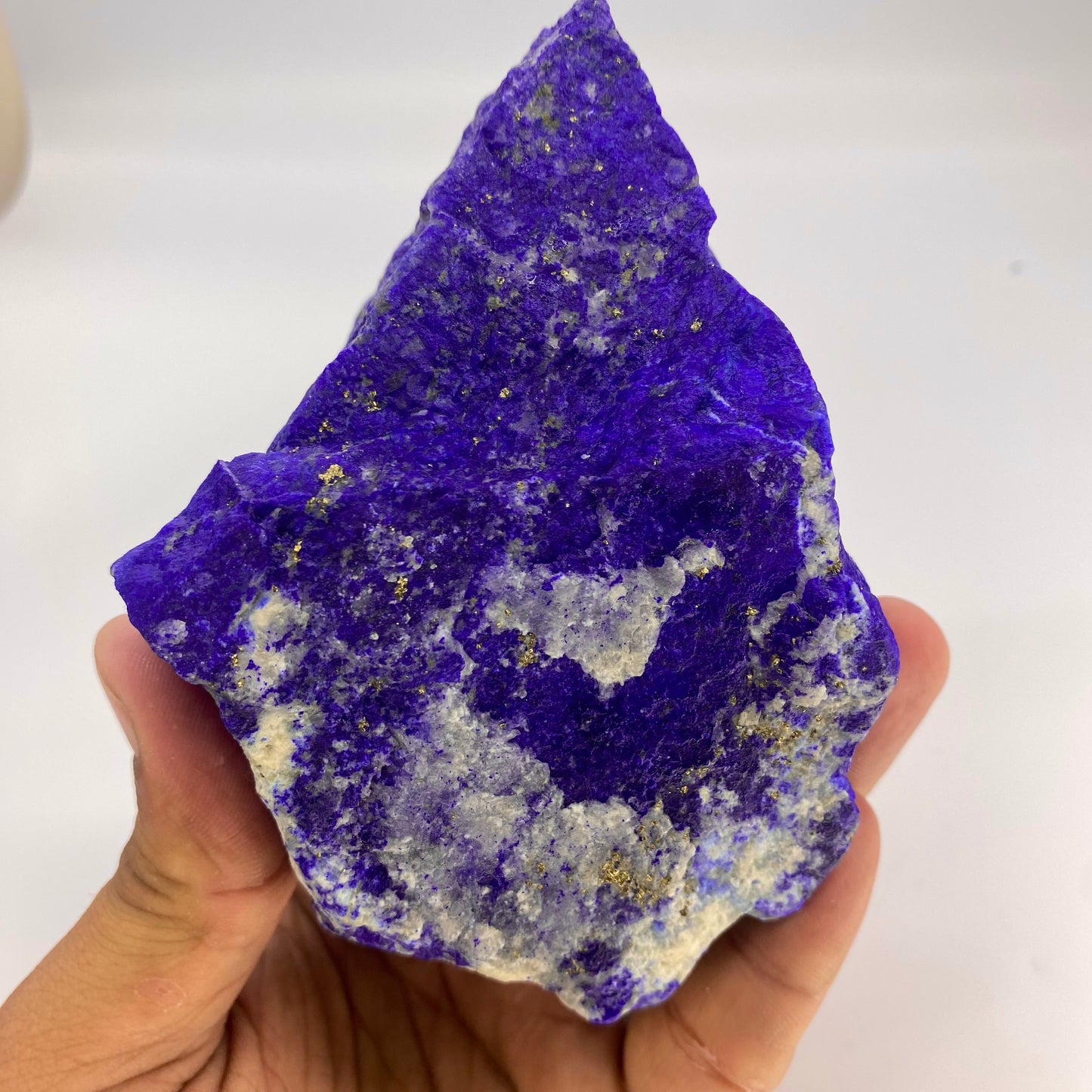 Lapis Lazuli, Lazurite, Afghanistan Minerals, 950g, Rough Gemstone, Royal Blue Lapis, Pyrite Inclusions, Lapidary Rough, Cabinet Specimen