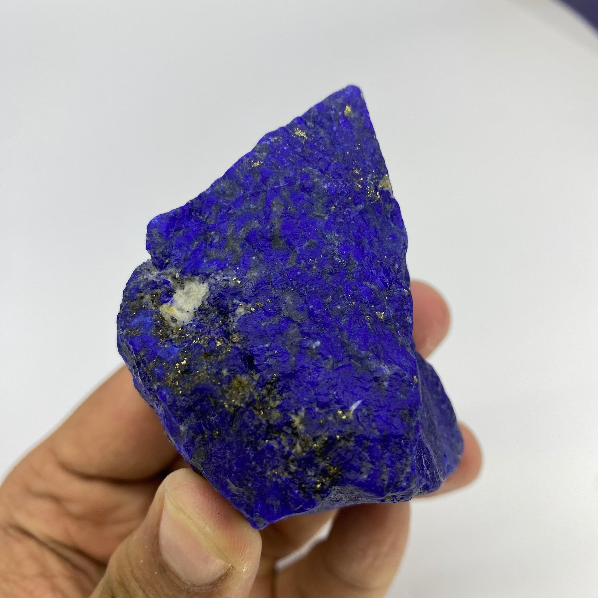 Lapis Lazuli, Lazurite, Afghanistan Minerals, 208g, Rough Gemstone, Royal Blue Lapis, Pyrite Inclusions, Lapidary Rough, Cabinet Specimen