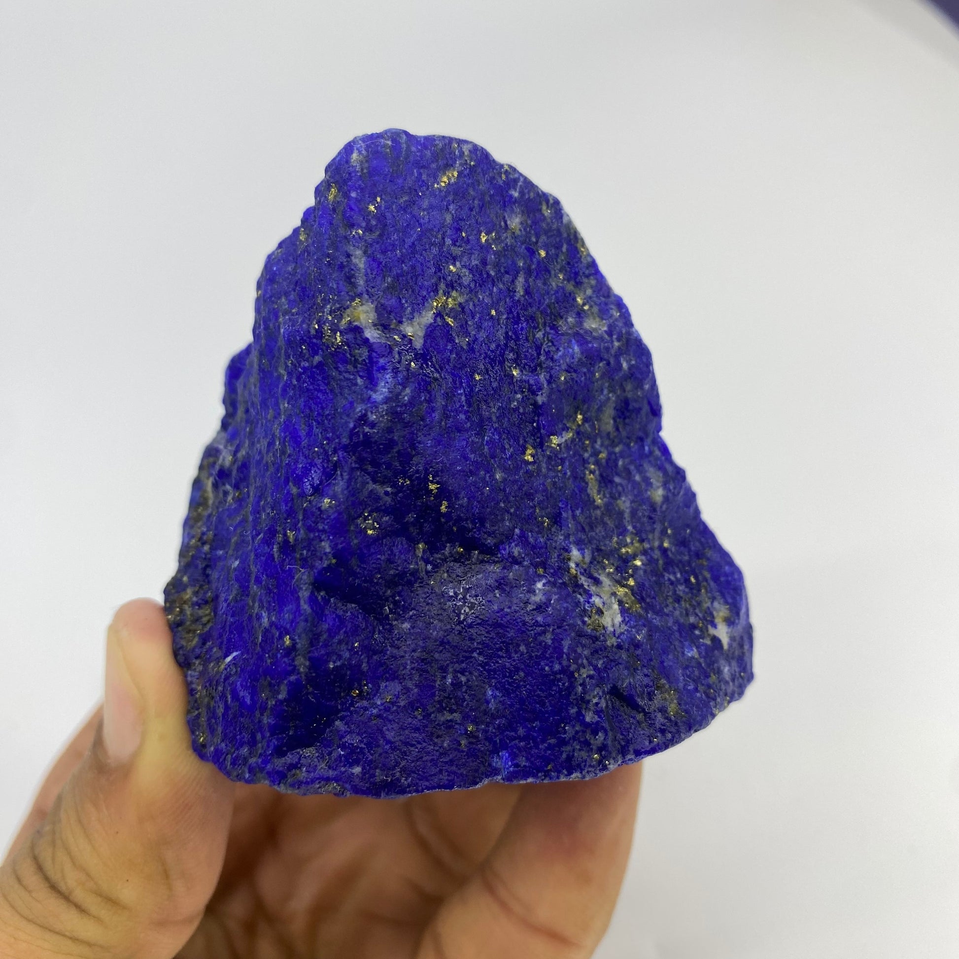 Lapis Lazuli, Lazurite, Afghanistan Minerals, 208g, Rough Gemstone, Royal Blue Lapis, Pyrite Inclusions, Lapidary Rough, Cabinet Specimen
