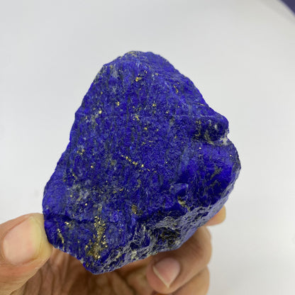 Lapis Lazuli, Lazurite, Afghanistan Minerals, 208g, Rough Gemstone, Royal Blue Lapis, Pyrite Inclusions, Lapidary Rough, Cabinet Specimen
