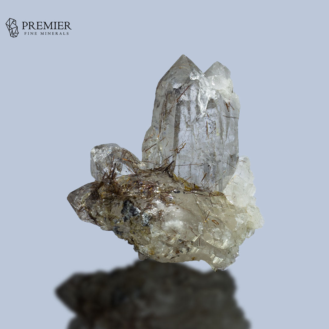 Golden Rutile Quartz Crystal Cluster – Skardu, Pakistan