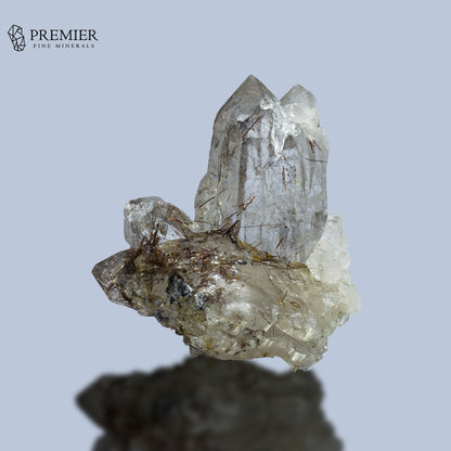 Golden Rutile Quartz Crystal Cluster – Skardu, Pakistan
