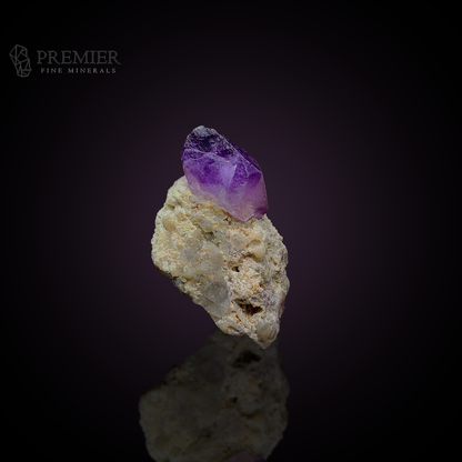 Amethyst, Quartz, Crystal Cluster, 36 Grams, 180 Carats, Afghanistan Mineral, Purple Crystal, On Matrix, Crown Chakra, Collector Specimen, Miniature Specimen, Silica, Healing Crystal