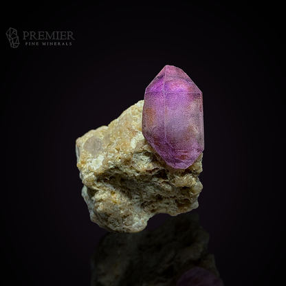 Amethyst, Quartz, Crystal Cluster, 24 Grams, 120 Carats, Afghanistan Mineral, Purple Crystal, On Matrix, Crown Chakra, Collector Specimen, Miniature Specimen, Healing Crystal, Natural Form